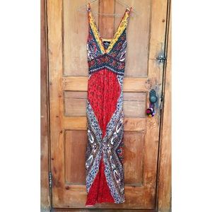 Angie ~ Colorful Bohemian Maxi Dress